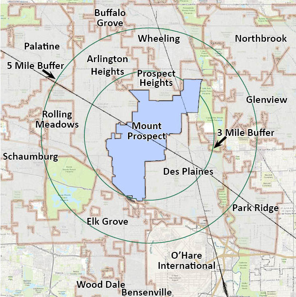 Surrounding Communities Map