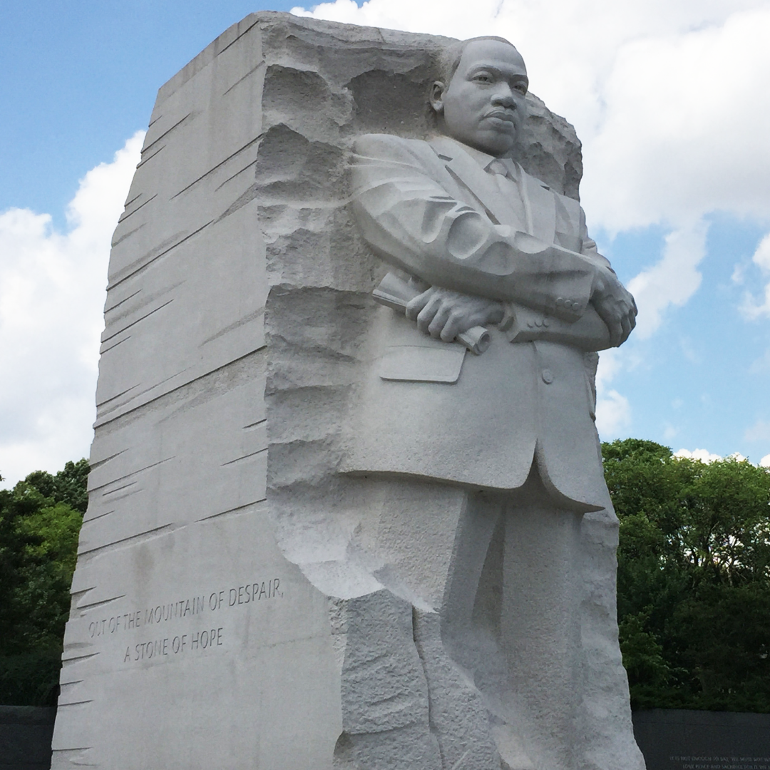 The Martin Luther King memorial in Washington DC.