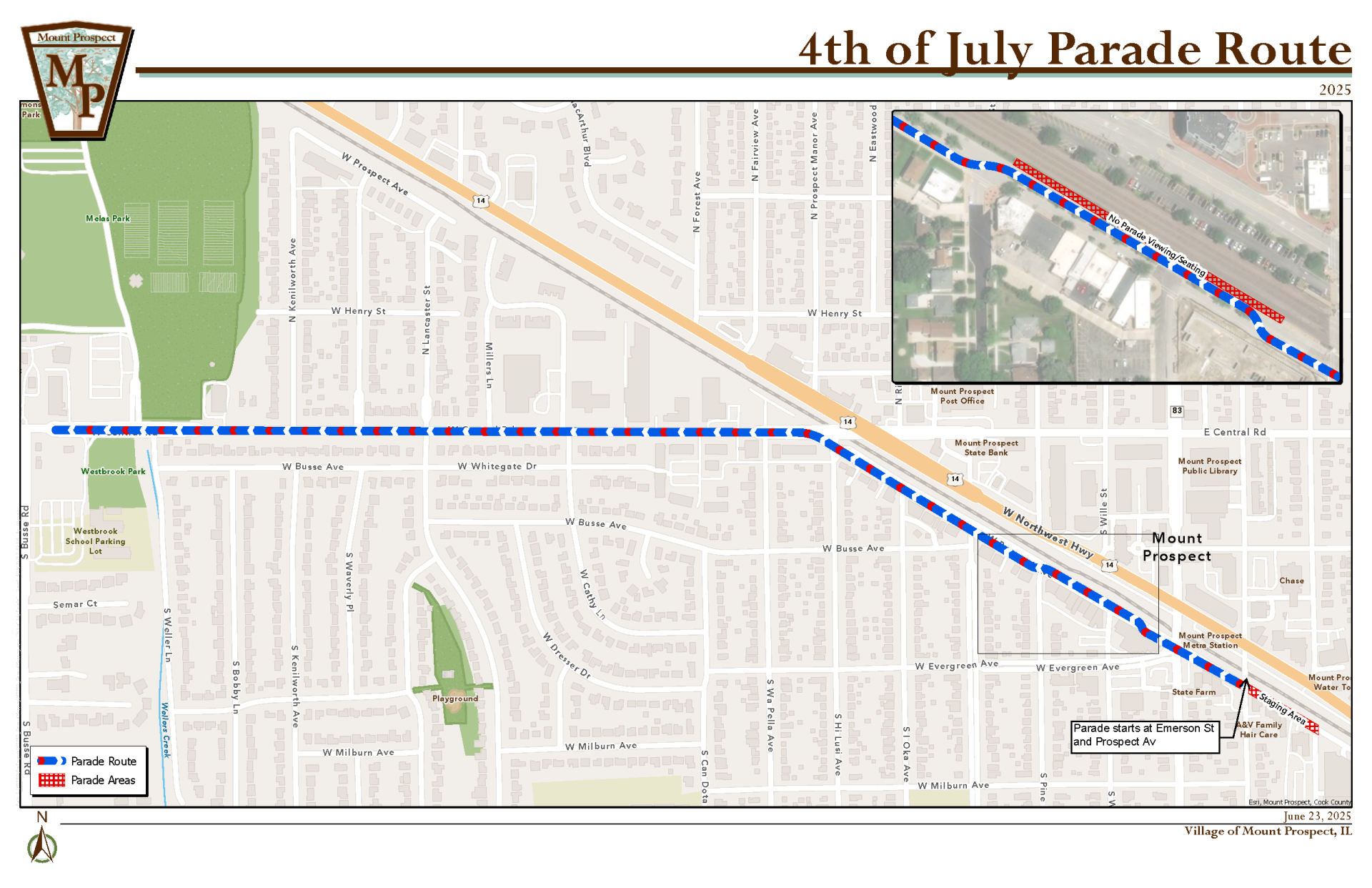 4th of July Parade Route Change 2025