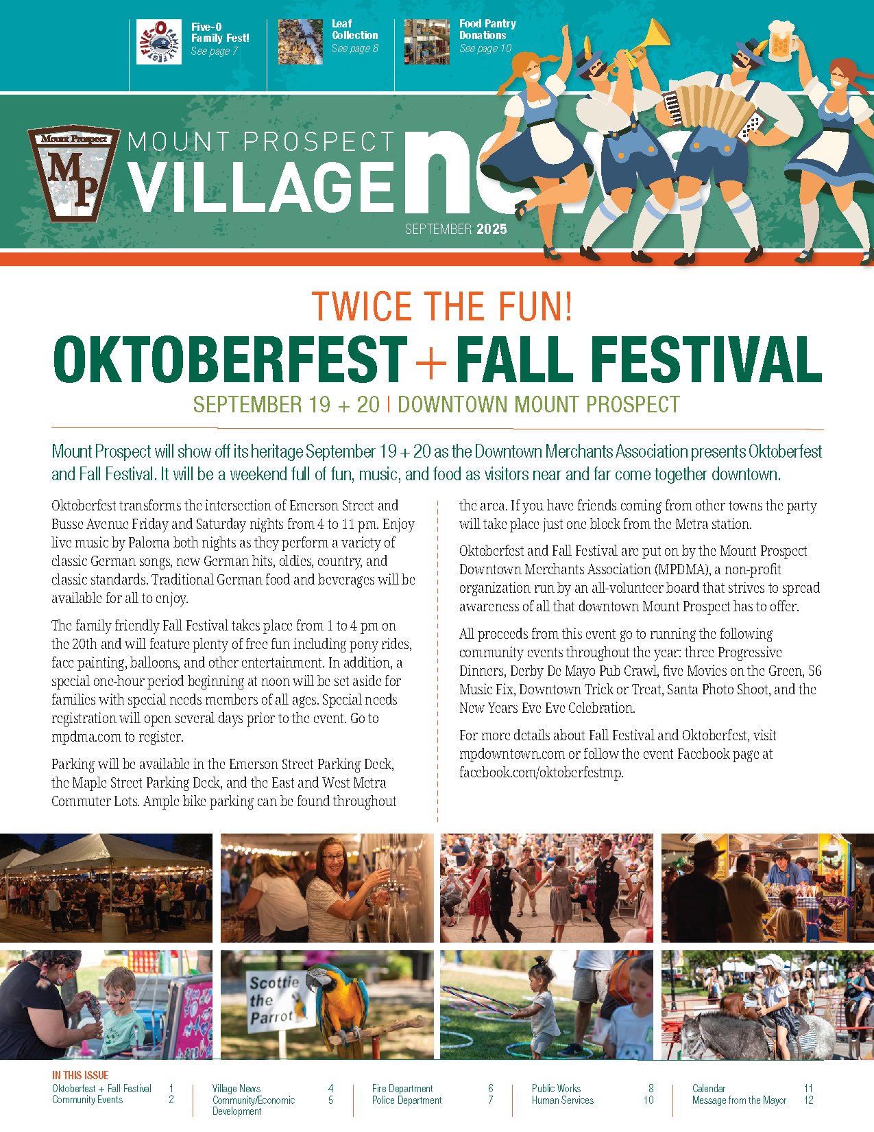 Village Newsletter September 2025 Cover Page