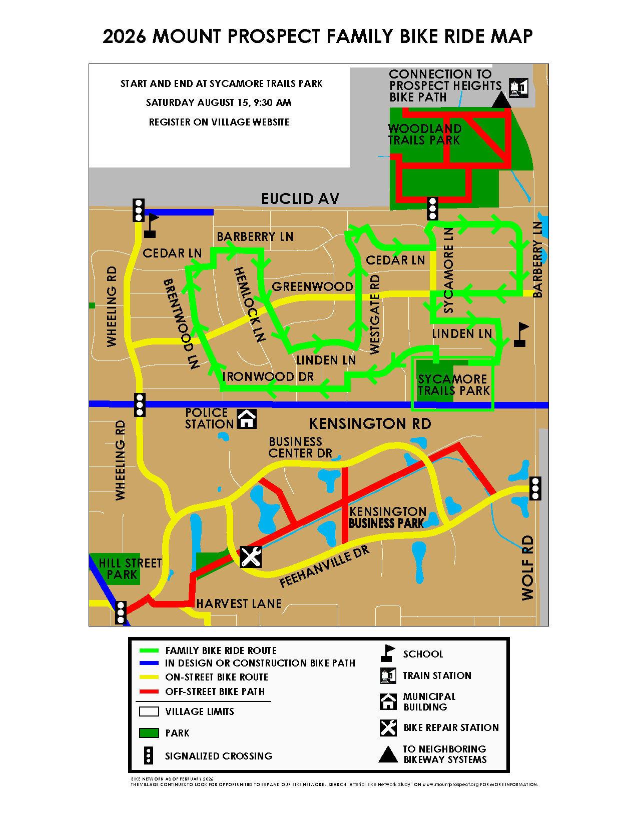 MP Family Bike Ride Map 2026