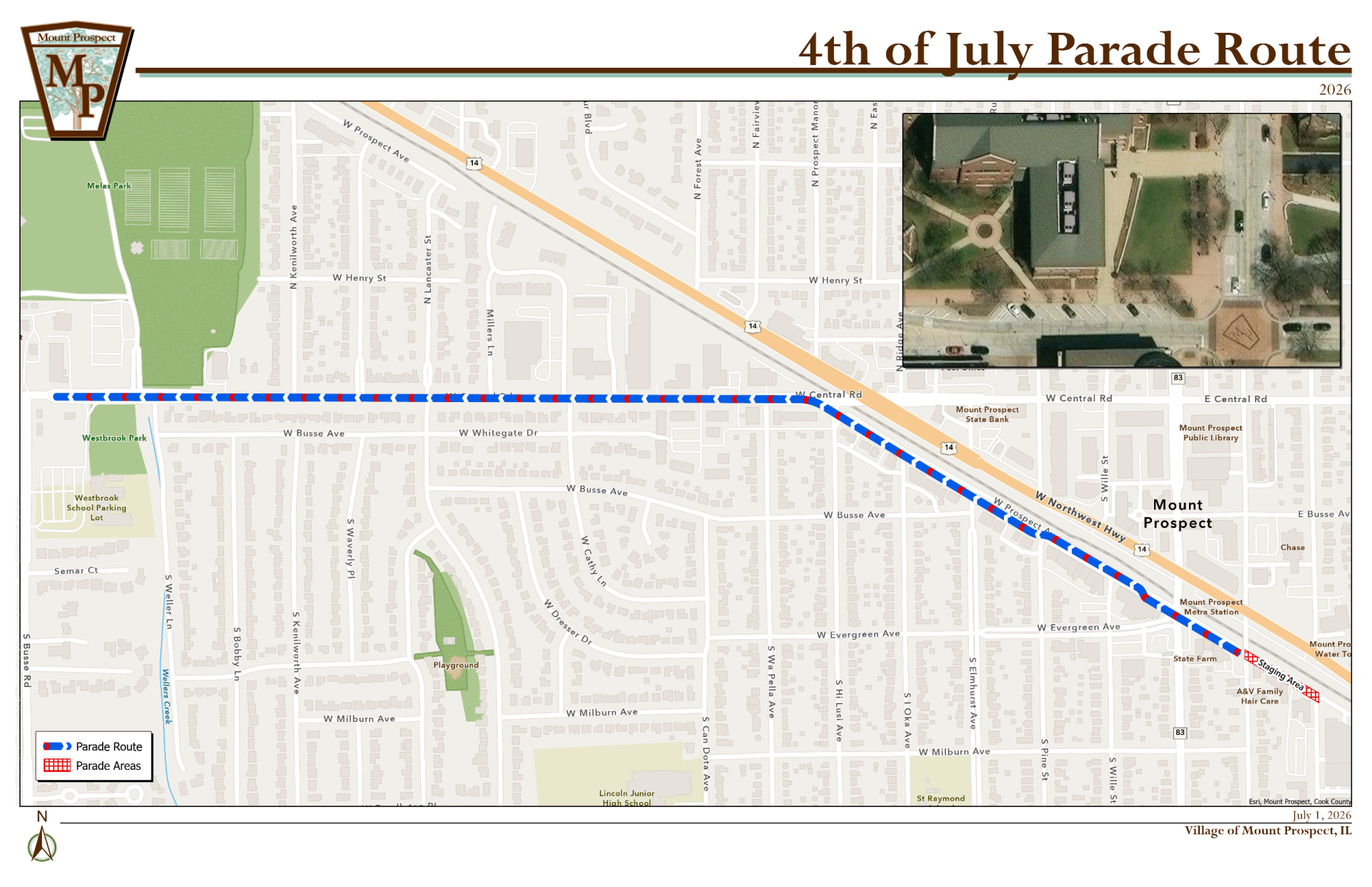 4th of July Parade Route 2026