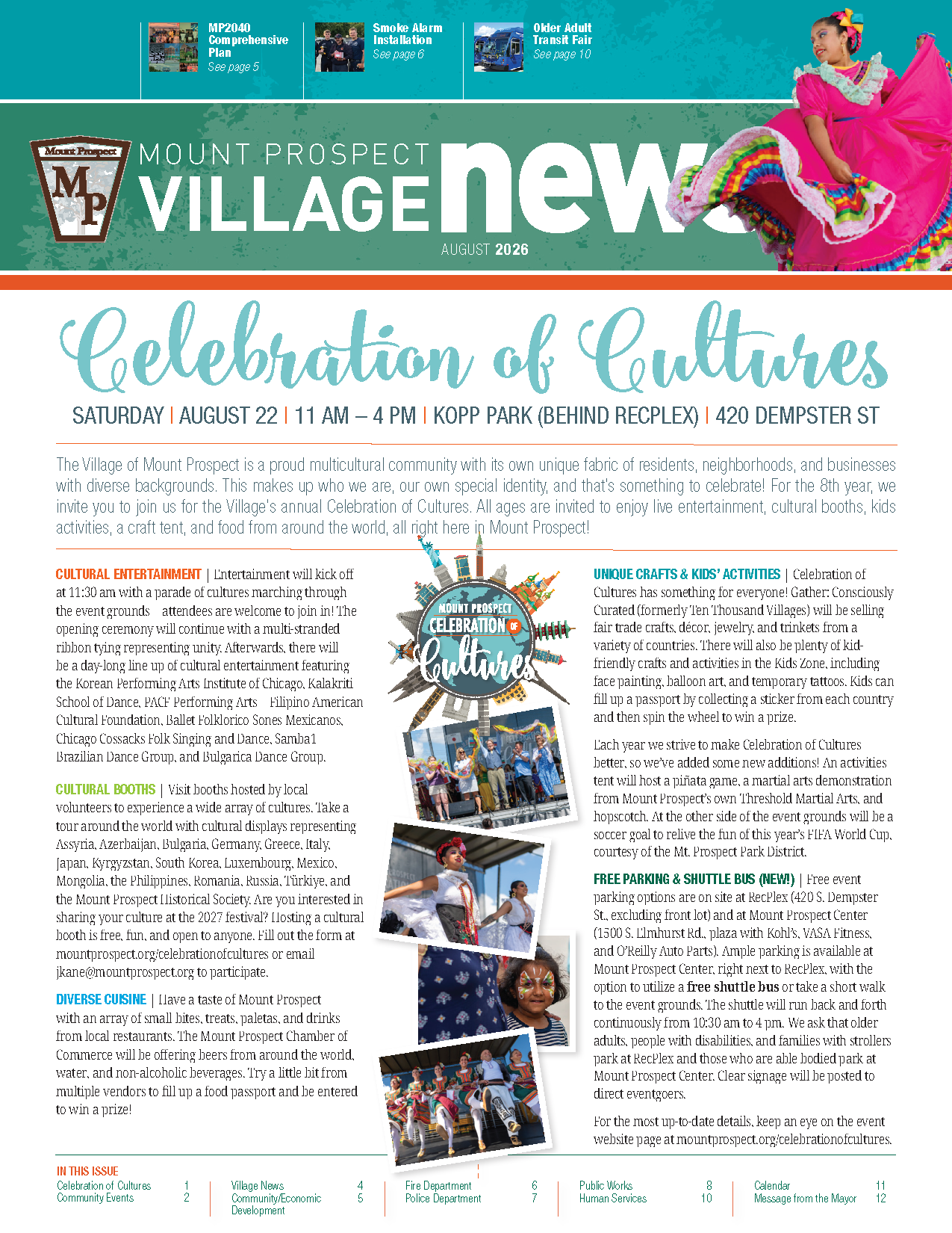 Cover from Village Newsletter August 2026